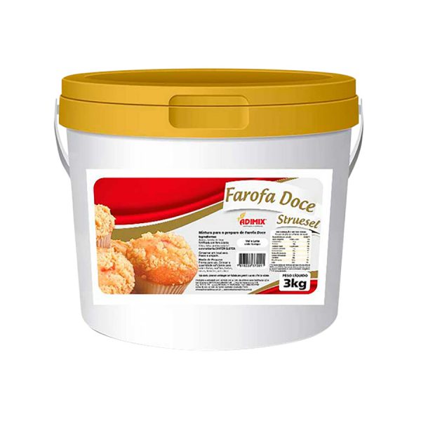 FAROFA DOCE STREUSEL ADIMIX 3KG