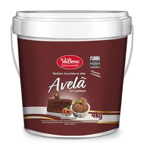 RECHEIO VABENE CHOCOLATE AO LEITE COM AVELÃ 4KG