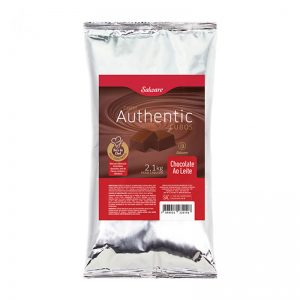 CHOCOLATE AUTHENTIC AO LEITE CUBOS 2,1KG