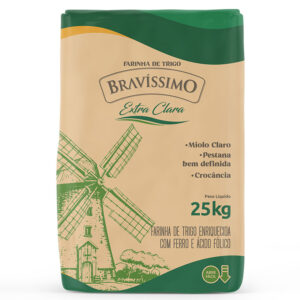 FARINHA DE TRIGO BRAVÍSSIMO 0000 25KG PAPEL