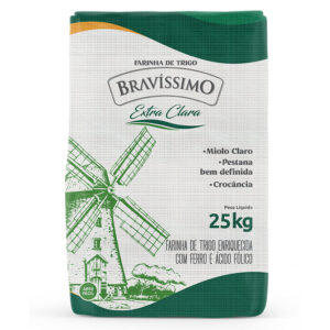 FARINHA DE TRIGO BRAVÍSSIMO 0000 25KG PAPEL