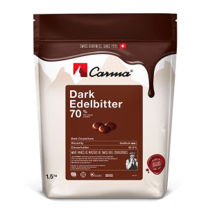 CHOCOLATE CARMA DARK EDELBITTER 70% 1,5KG