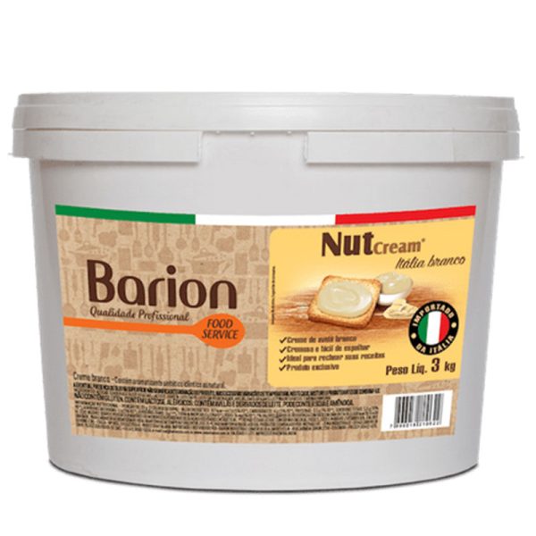 CREME DE AVELÃ BARION BRANCO 3KG
