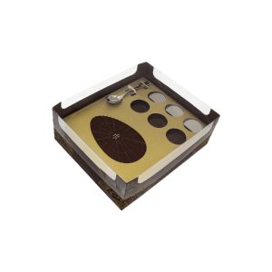 CAIXA PARA OVOS DOCE ENCANTO OURO 150G 10UN