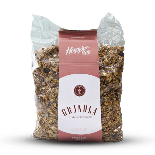 GRANOLA CASTANHA COM UVA PASSA HAPPY LIFE 800G