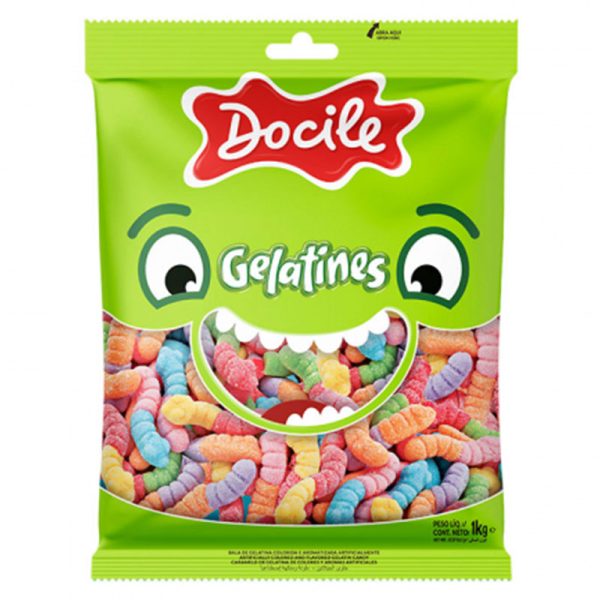 GELATINES COBRINHAS CÍTRICAS DOCILE 1KG