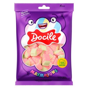 MAXMALLOWS MORANGO DOCILE 250G