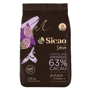 CHOCOLATE SICAO GOTAS AMARGO SELEÇÃO 63% 1,01KG