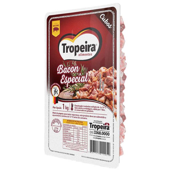 BACON EM CUBOS TROPEIRA 1KG
