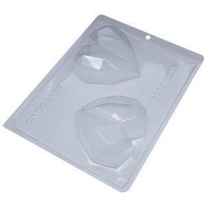 FORMA SILICONE TABLETE CORAÇÃO LAPIDADO 25 UNIDADES