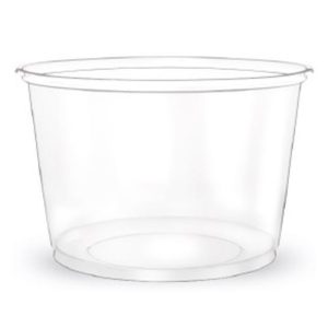 POTE TRANSPARENTE LISO SEM TAMPA 200ML COM 50 UNIDADES