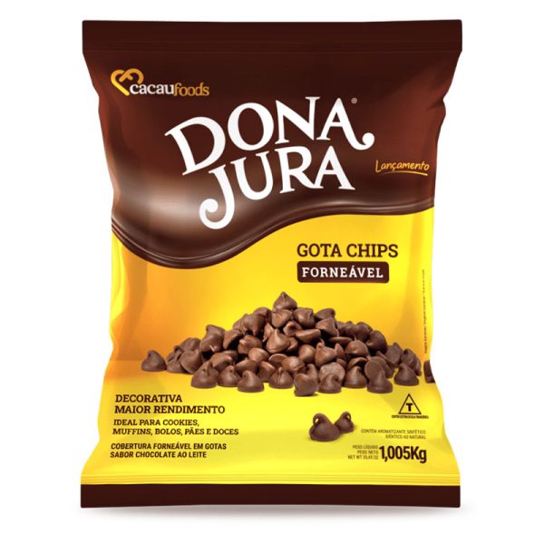 COBERTURA DONA JURA CHIPS AO LEITE 1,005KG