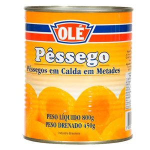 DOCE DE PÊSSEGO METADES OLÉ 450G