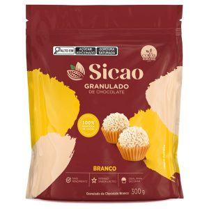 CHOCOLATE GRANULADO CROCANTE SICAO BRANCO 300G