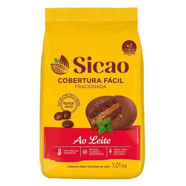 COBERTURA SICAO GOTAS AO LEITE FÁCIL 1,01KG