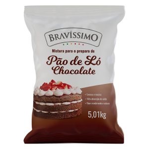 MISTURA PÃO DE LÓ CHOCOLATE BRAVÍSSIMO 5,01KG