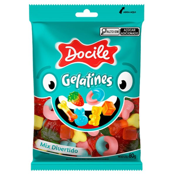 GELATINES MIX SORTIDOS DOCILE 12X80G