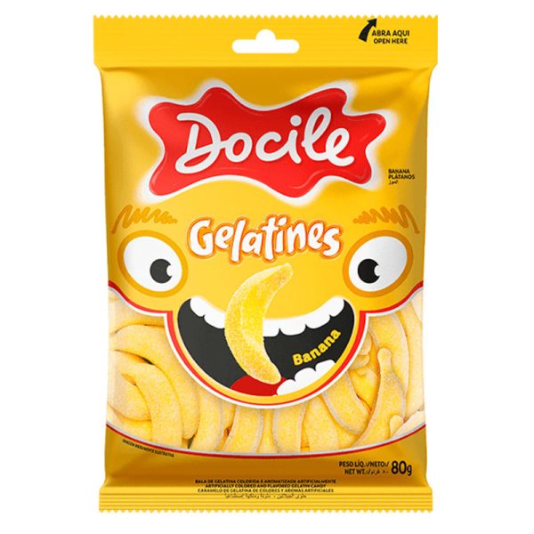 GELATINES BANANA DOCILE 12X80G
