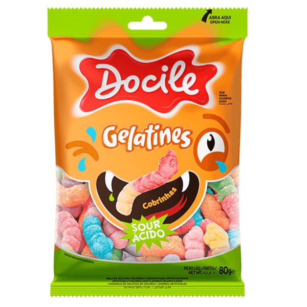 GELATINES COBRINHAS DOCILE 12X80G