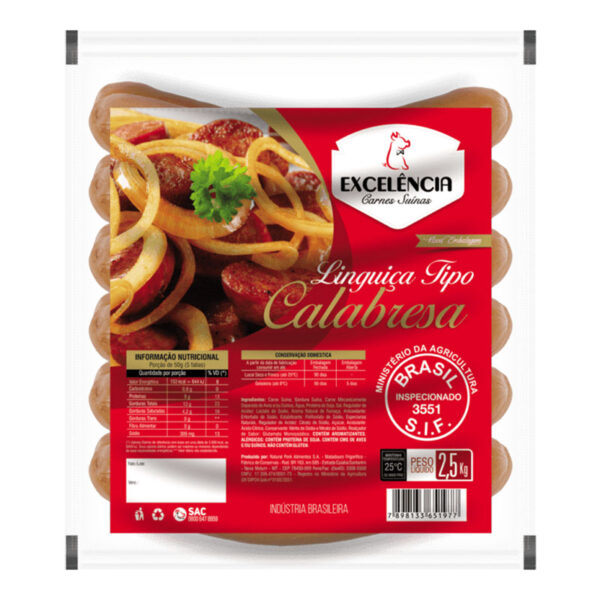 LINGUIÇA CALABRESA EXCELÊNCIA 2,5KG