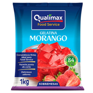 GELATINA MORANGO QUALIMAX 1KG