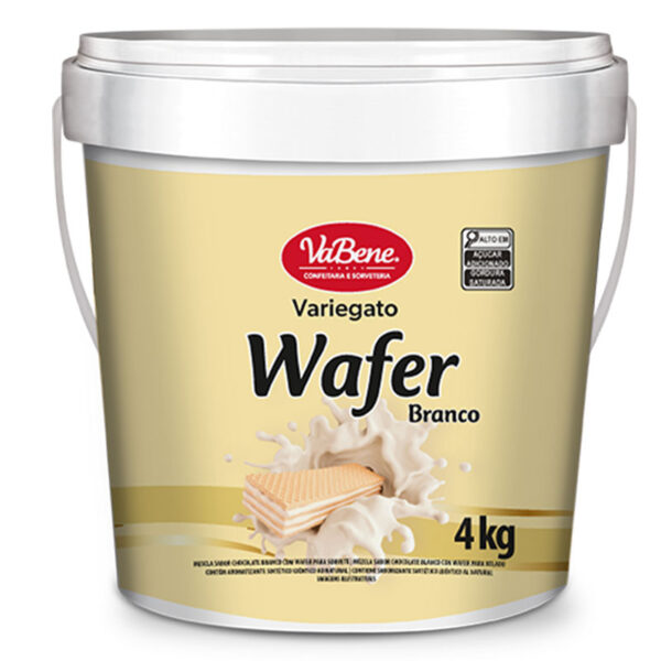 VARIEGATO CHOCOLATE BRANCO COM WAFER VABENE 4KG