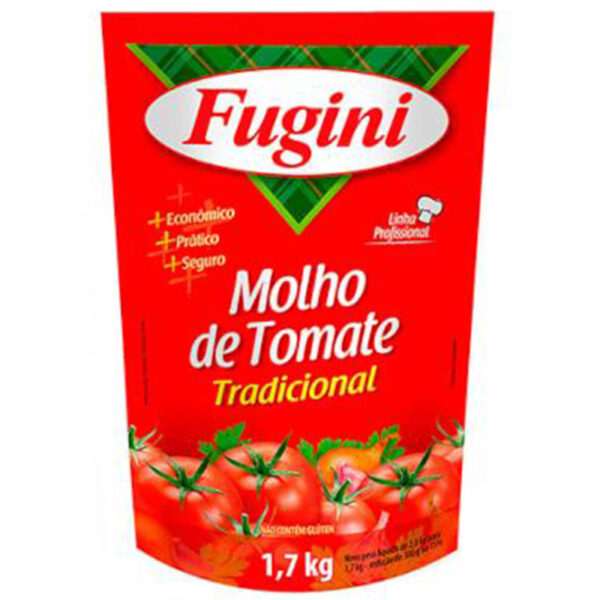 MOLHO TOMATE TRADICIONAL FUGINI SACHÊ  1,7KG
