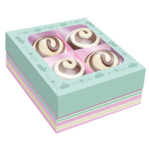 CAIXA P/4 BOMBONS CANDY TIFFANY 6UN