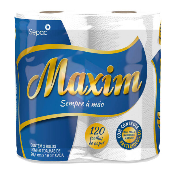 PAPEL TOALHA MAXIM 12X2 C/24 ROLOS