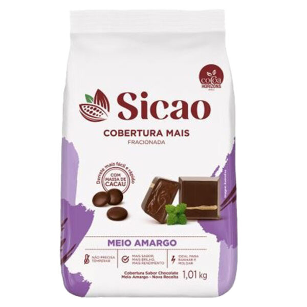 COBERTURA SICAO GOTAS MEIO AMARGO FÁCIL 1,01KG