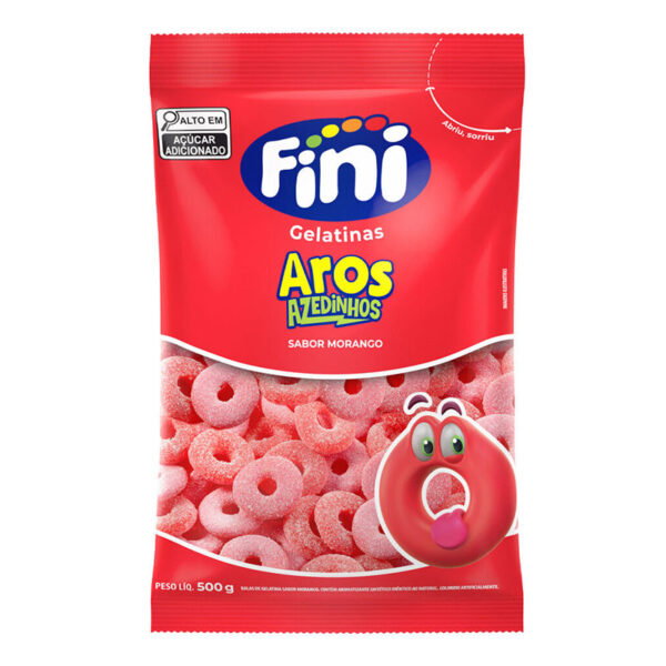 GELATINAS AROS MORANGO CÍTRICO FINI 500G