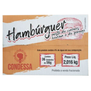 HAMBÚRGUER BOVINA E FRANGO 36X2,016KG