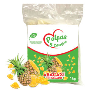 FRUTA CONGELADA ABACAXI 5 CORACOES 10X100G