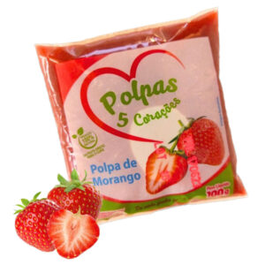 POLPA CONGELADA MORANGO 5 CORACOES 12X100G