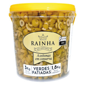 AZEITONA VERDE FATIADA RAINHA 1,8KG