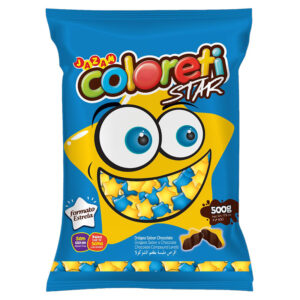 CONFEITO PASTILHA STAR COLORETI JAZAM 500G