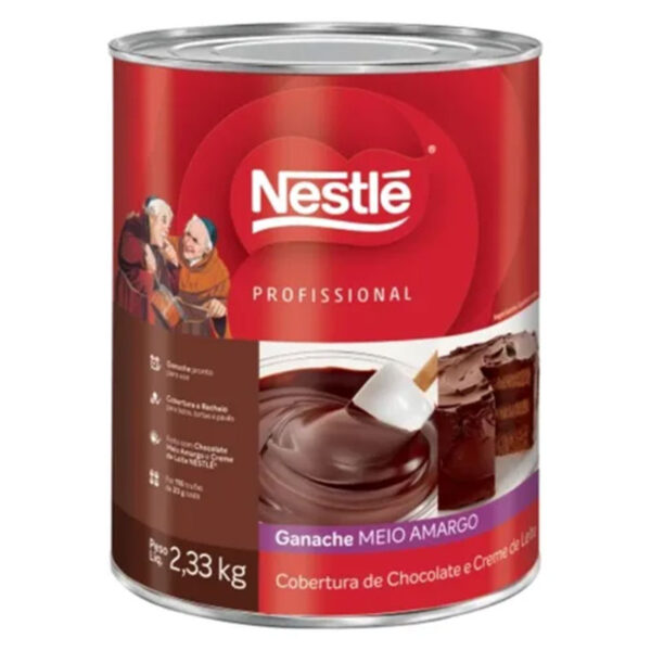 COBERTURA GANACHE MEIO AMARGO NESTLÉ 2,33KG