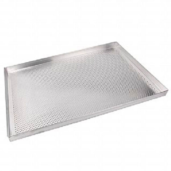 ASSADEIRA PLANA PERFURADA 40X60X3 ALUMÍNIO 1,0MM