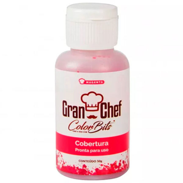 CORANTE GRAN CHEF BITS COBERTURA MAGENTA 50G