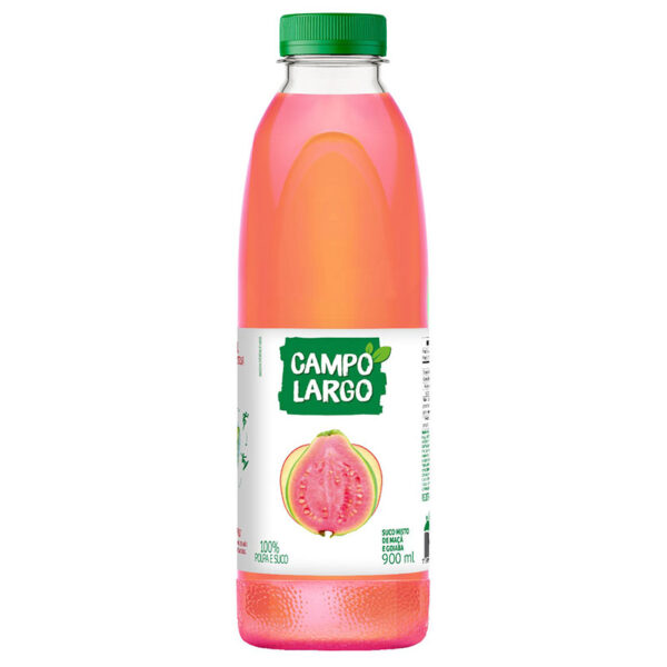 SUCO INTEGRAL CAMPO LARGO GOIABA PET 6X900ML