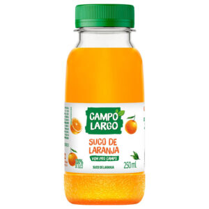 SUCO INTEGRAL CAMPO LARGO LARANJA PET 12X250ML