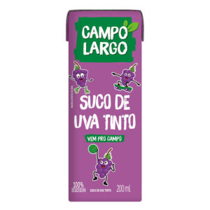 SUCO INTEGRAL CAMPO LARGO UVA TP 27X200ML