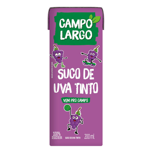 SUCO INTEGRAL CAMPO LARGO UVA TP 27X200ML