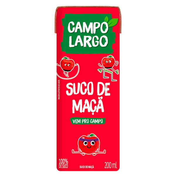 SUCO INTEGRAL CAMPO LARGO MAÇÃ TP 27X200ML