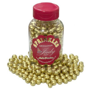 CONFEITO SPRINKLES PÉROLA DOURADO G JADY 100G