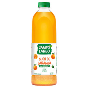 SUCO INTEGRAL CAMPO LARGO LARANJA PET 6X1,35LT
