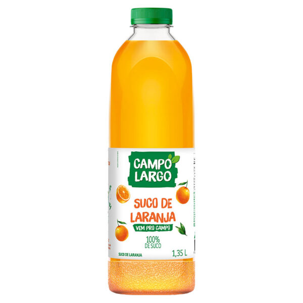 SUCO INTEGRAL CAMPO LARGO LARANJA PET 6X1,35LT