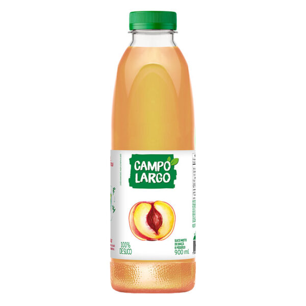 SUCO INTEGRAL CAMPO LARGO PÊSSEGO PET 6X900ML