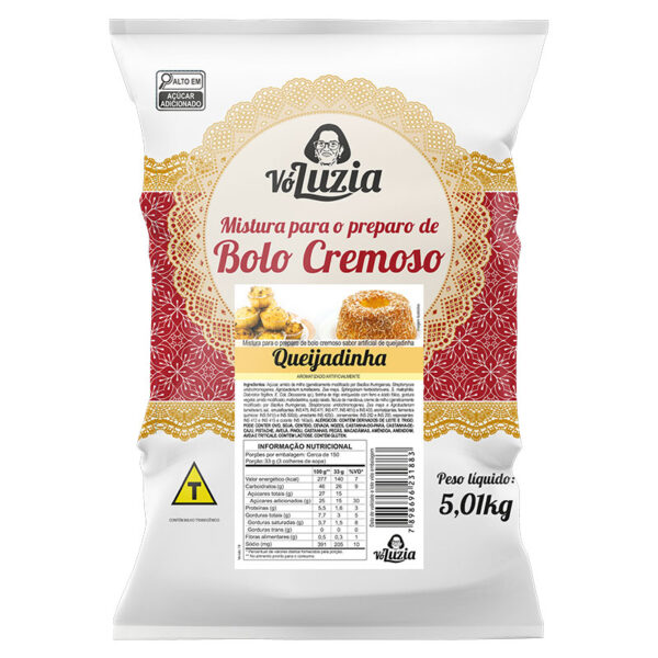 MISTURA BOLO CREMOSO VÓ LUZIA QUEIJADINHA 5,01KG