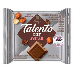 CHOCOLATE TALENTO DIET AVELÃS DISPLAY 15X25G